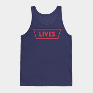Lives Life Red   - Classic Vintage Summer Tank Top